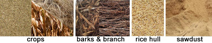 biomass materials suitable for making briquettes